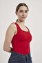 Square Neck Strap Snap Fastener Flexible Bodysuit