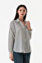 Striped Ribbon Printed Long Back Casual Shirt - 6