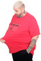 Mode XL Large Size Men's Adventure Crew Neck T-Shirt U26101 Red - 2