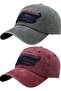 Unisex Vintage Hawaiian Embroidered Adjustable Baseball Cap Hat Set of 2 - 6