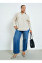 Plus Size Solid Oversized Shirt - 2