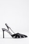 Heeled Evening Dress Shoes Thin Heel Long Heel Open Back Heel Shoes - 2