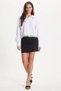 Women's Regular Fit Classic Cut Lace Detailed Cotton Plain White Shirt - 2