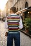 Multi-Colored Authentic Bohemian Mandala Patterned Retro Knitwear Crochet Knitted Sweater - 5