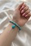 Natural Stone Bead Design Large Stone Bracelet Vintage Amethyst Aventurine Opalite Black Onyx - 3