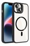 Gldisptm iPhone 15 Plus Cover with Remim Lens and Magsafe Stand (35801) - Black