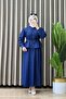 İrem Skirted Suit Jeans Light Blue Belted and Buttoned Skirted Two-Piece Suit