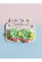 Flower Detailed Rubber Barrette Stylish Elegant Hair Clip Women and Girls Daily Accessory