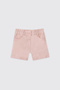 Baby Girl Powder Buttoned Shorts