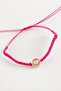 Heart Enamel Macrame Braided Bracelet - Yellow - 2