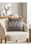 Premium Special Series Cushion Cover with Embroidery Detail on Woven Linen - 2