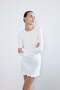 Crew Neck Knitwear Ecru Blouse