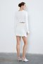 Crew Neck Knitwear Ecru Blouse - 8