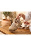 Genuine Leather Mesh Straw Sole Women's Sandals - 4