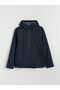 Navy Blue Standard Model Hooded Men's Waterproof Raincoat - 6
