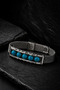 Stainless Steel Men's Bracelet with Green Agate Stone Modern Design Woven Chain Stylish and Durable Bracelet - 4