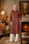 Women's Hijab Hooded Buttoned Long Cap - 4