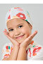 Girls Floral Swimsuit with Cap - 4