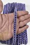 Lila Siyah Chainora Premium Chain Form Woven Decorative Ribbon – 5 Meters - 2