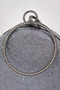 Smoked Women's Round Shaped Stone Detailed Chain Strap Evening Dress Handbag Stylish Evening Event Bag - 7