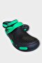Unisex Comfort Medical Nurse Sabo Slippers Black - Green - 3