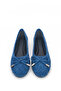 Suede Knitted Bow Detail Comfortable Women's Ballet Flats - 5