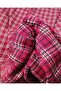 Red Brown Plaid Jacquard Knitted Fabric with a Full and Firm Shape, Flexible Width: 150cm - 6