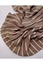 Green Ecru Striped Knitwear Knitted Fabric Cottony Soft Flexible 160X260Cm - 3