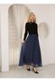 Polka Dot Patterned Lined Tulle Skirt