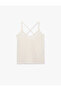 Back Detailed Crossed Strap Blouse - 4
