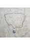 Silver Color Necklace with Orora Mask Figure - 2