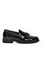 Black Patent Leather Genuine Leather Men's Casual Shoes 2208 m