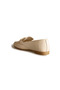 Lyra Ecru Genuine Leather Women's Ballerinas with Gold Buckle - 5
