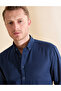Navy Blue Regular Fit Long Sleeve Shirt 50320902-Vr033