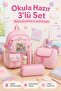 Korean Model 3-Piece Primary School Bag Set, Backpack + Lunch Box + Pen Holder