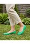 Non-Slip Sole Women's Beach Bağ Bahçe Deniz Daily Green Nylon Shoes