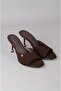 Seç S57 Heelled Women's Slippers (Heel Height:9Cm) Brown - 2