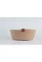 3-Piece Round Decorative Cotton Basket Set Chickpea Color Multi-Purpose Organizer - 5