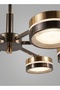 Modern Lighting, Cilling chandelier, Light, Mondern Gold & Black Colored chandelier, 70x70x68 cm Suitable for bedroom and living room - 4