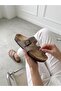 Women's and Men's Genuine Suede Leather Orthopedic Cork Sole Flip Flops - 3