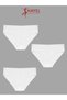 Pack of 3 White Women's Panties Extra High Waist Laser Cut Flexible Non-Marking