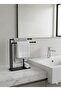 Modern Matte Gold Metal Paper Towel Holder and Towel Rack – Countertop Standing Organizer - 2