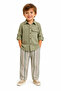 Boy's Muslin Shirt-Linen Trouser Set
