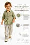 Boy's Muslin Shirt-Linen Trouser Set - 4