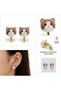 Cat Figured Clip-On Earrings for Non-Pierced Ears Cute Minimal Gold Color for Girls Baby Kids Women