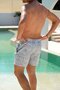 Quick-Drying Patterned Men's Swim Shorts with Pockets-26142 - 3