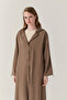 Hooded Buttoned Lace-Up Mink Giy Çık 0019 - 2