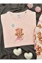 Women's Patterned Cotton Short Sleeve Crew Neck Pajama Set - 4