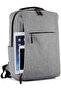 Smart Travel Laptop Backpack with USB Port, Large Capacity Business Computer Bag, Grey Waterproof - 2
