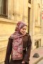 Allure Tulip Patterned Shawl - Dried Rose - 3